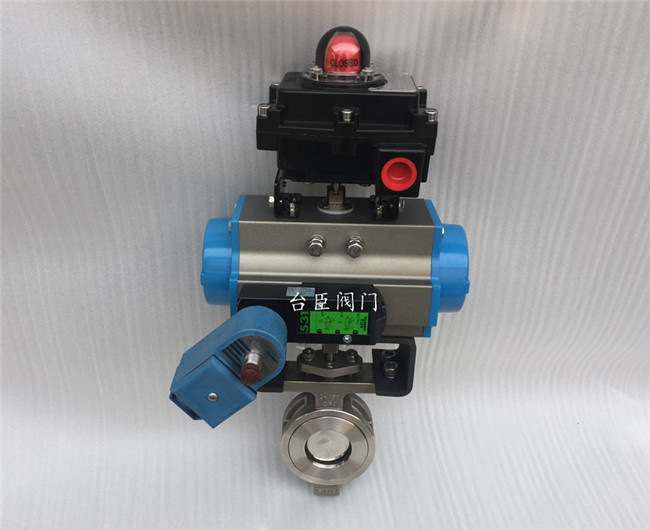 氣動高性能蝶閥實物圖片