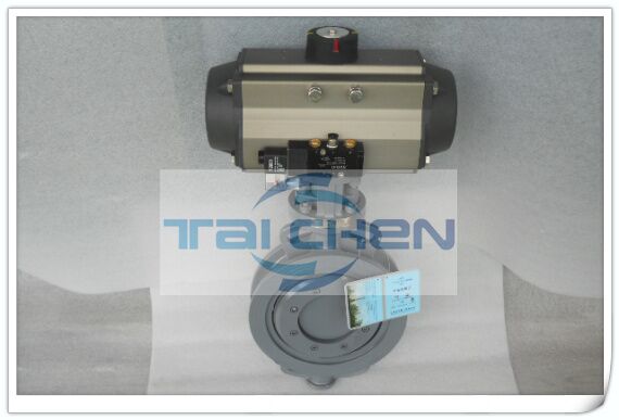 D673H氣動對夾式硬密封蝶閥圖片