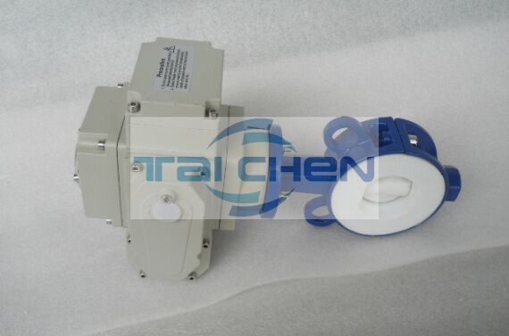 電動襯氟蝶閥工程圖例,電動對夾式襯氟蝶閥案例應(yīng)用現(xiàn)場