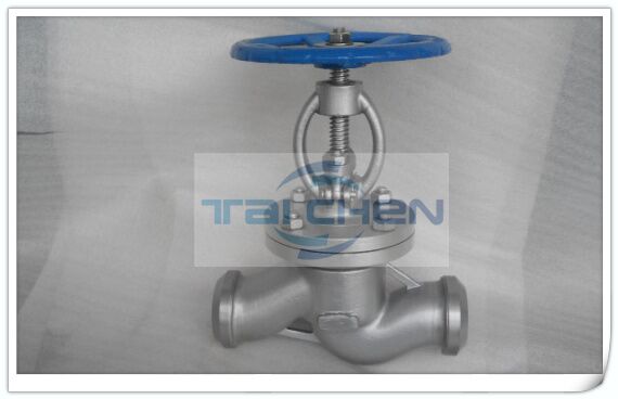 美標焊接截止閥結構圖,高壓對焊截止閥照片