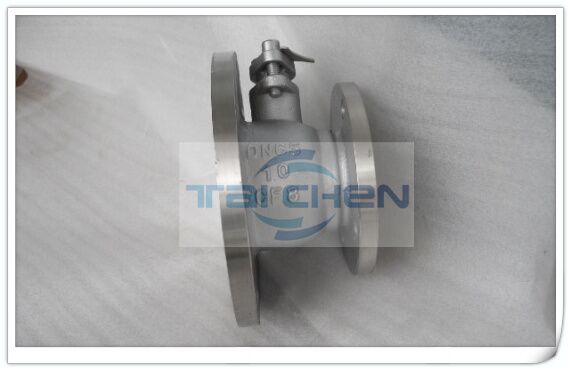 不銹鋼放料球閥圖片,FQ41F雙法蘭放料球閥實物圖片,上海臺臣閥門廠