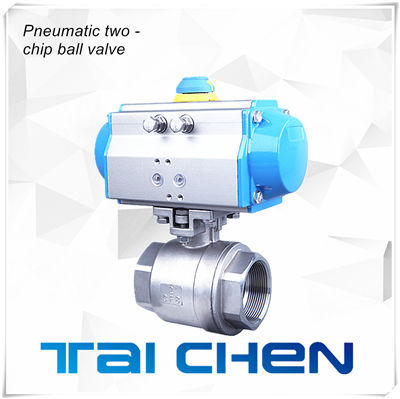 氣動二片式內螺紋球閥圖片