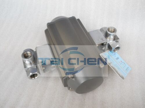 氣動雙聯三通球閥