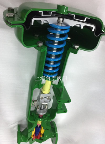 氣動調節閥解剖展覽內部結構教學圖