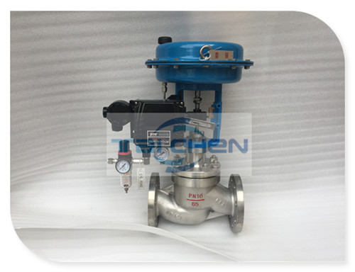 氣動薄膜調節閥現場產品圖