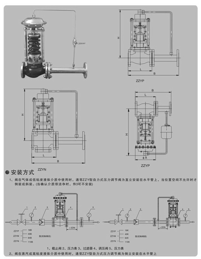 蒸汽調節閥安裝圖