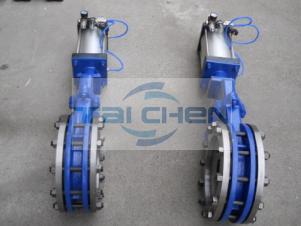 氣動閘板閥圖片 氣動刀閘閥結構圖 氣動刀型閥門尺寸圖