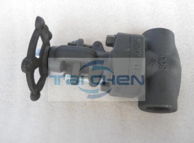 高壓鍛鋼閘閥圖紙 自密封鍛鋼閘閥案例圖 絲扣鍛打閘閥結構圖