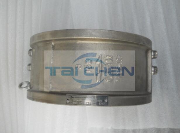 美標對夾式蝶形止回閥圖片 H76W不銹鋼對夾式止回閥結構圖